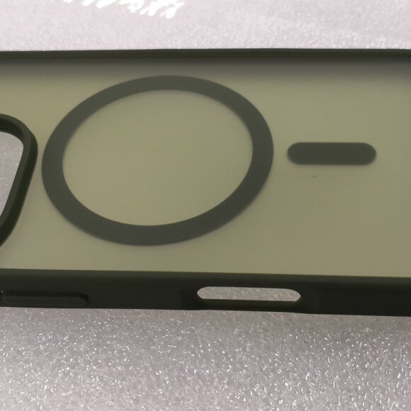 SUPFINE Magnetic for iPhone 16 Pro Case. Green Slim Translucent Matte Shockproof - Picture 3 of 8